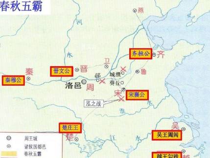 春秋五霸历史图片