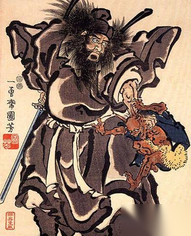 吴道子山水画历史图片