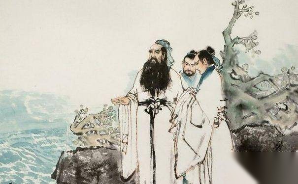 子路见孔子历史图片