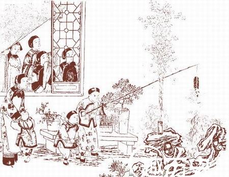 倒贴福字历史图片