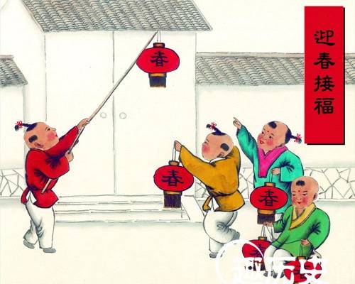 门神和春联历史图片