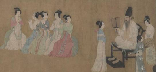 韩熙载夜宴图历史图片