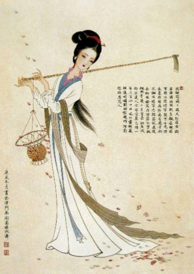 黛玉葬花历史图片