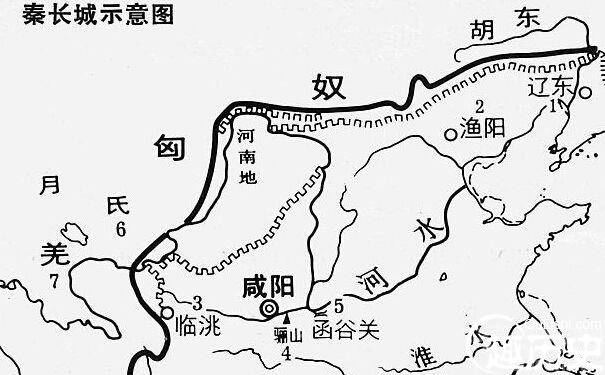 秦始皇长城地址历史图片