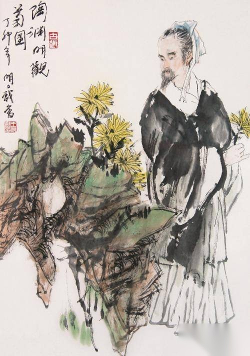 陶渊明喝酒历史图片