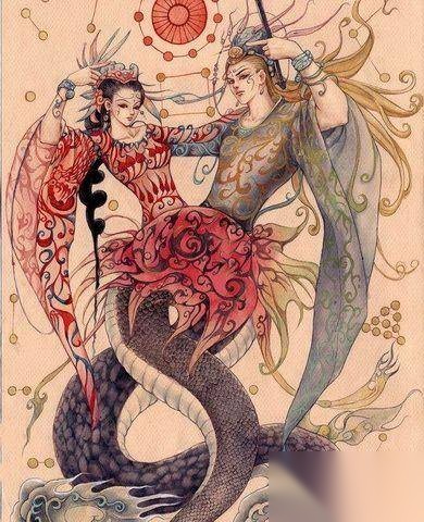 伏羲女娲历史图片
