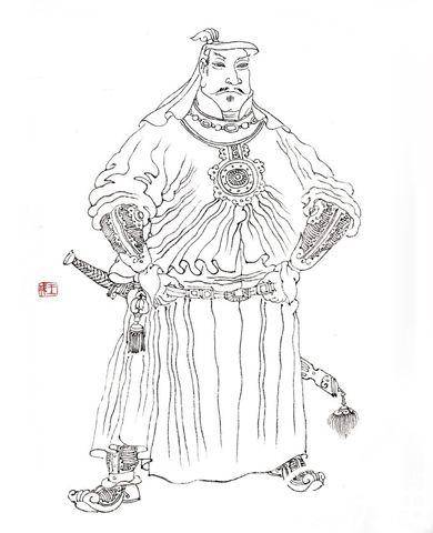竹林七贤之一的王戎历史图片