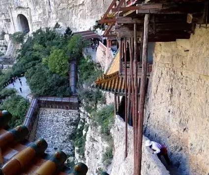 悬空寺历史图片