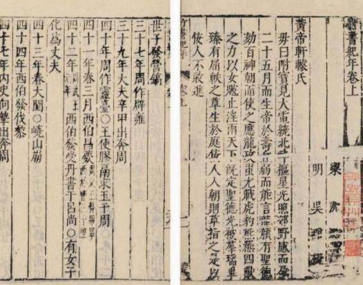 《竹书纪年》《史记》历史图片