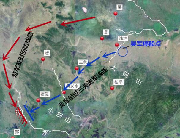 吴破楚入郢之战历史图片