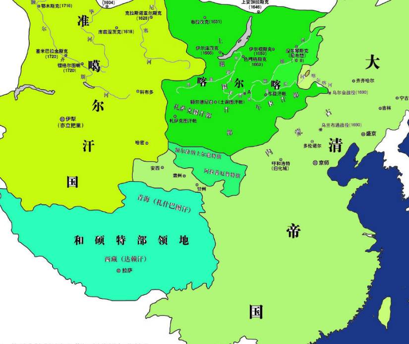 准噶尔汗国历史图片