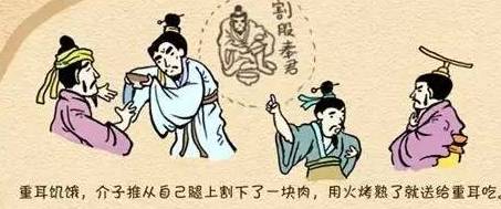 割股充饥历史图片