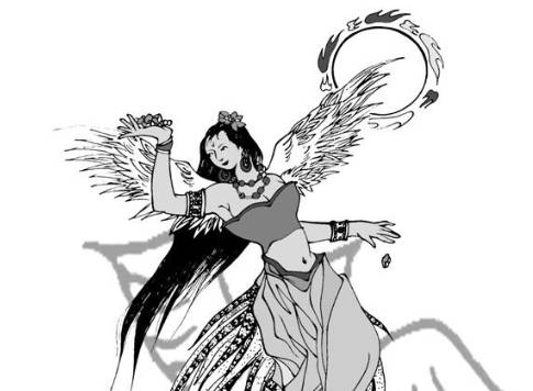 精卫填海历史图片