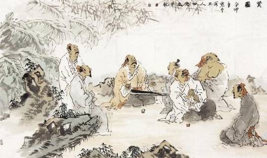 竹林七贤历史图片