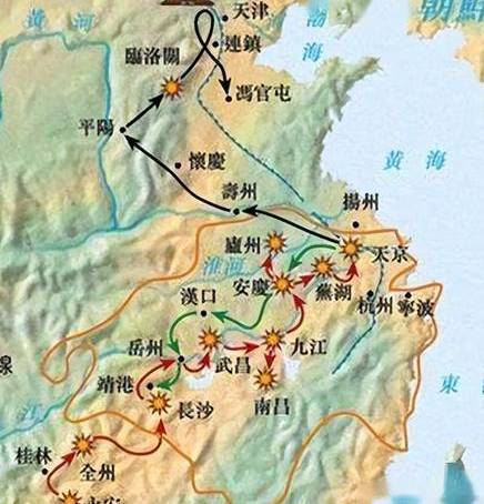 巅峰时期的天平天国疆域有多大 占据半壁江山是真的吗历史图片