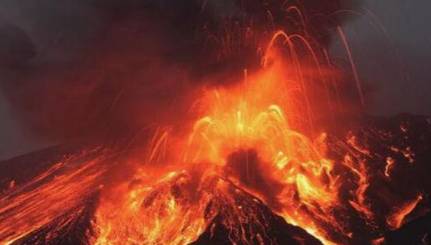 火山爆发历史图片