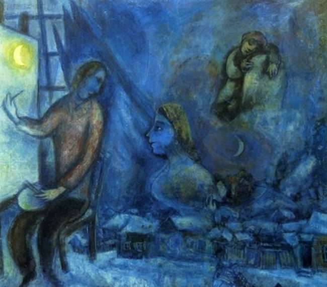 “带着翅膀的画家”历史图片