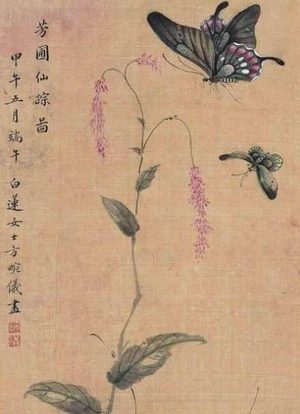 清朝女画家方婉仪：画之寺僧与白莲