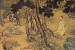 明代画家仇英《桃村草堂图》简介 现藏于北京故宫博物院