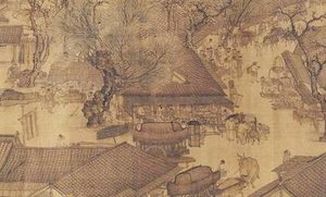 张择端：北宋画家，存世作品有《清明上河图》《金明池争标图》