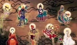 阿修罗：印度神话中半神半人的大力神，为佛教天龙八部之一