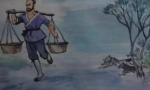 清代古文赏析之狼，该篇古文描绘了什么场景？
