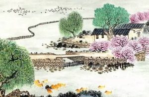 秦观《行香子·树绕村庄》：其风格情调在作者词中并不多见