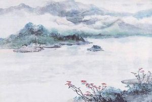 《送梁六自洞庭山作》唐代张说所作，诗人内心隐藏着政治情怀