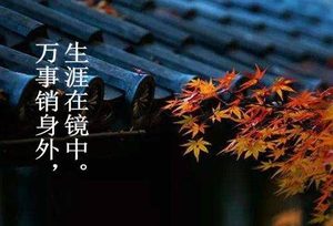 《立秋前一日览镜》李益所作，呈现出凄凉、萧瑟的场景