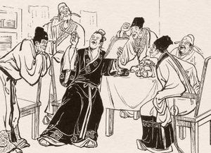儒林外史第二十三回：发阴私诗人被打，叹老景寡妇寻夫