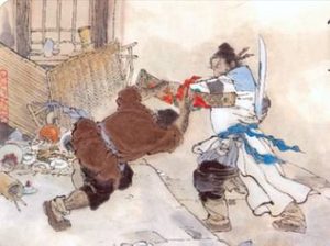 水浒传第十九回：梁山泊义士尊晁盖，郓城县月夜走刘唐