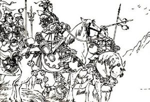 说唐后传第二十三回：金钱山老将荐贤，赠令箭三次投军