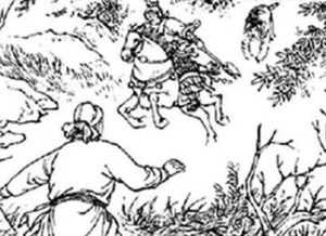 说唐后传第二十七回：金沙滩鞭打独角兽，思乡岭李庆红认弟