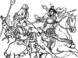 说唐三传第六十四回：欢娘刺死花叔赖，梨花兵打玉龙关
