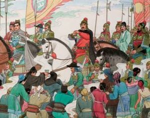 说岳全传第七十三回：胡梦蝶醉后吟诗游地狱，金兀术三曹对案再兴兵