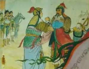 说岳全传第七十九回：施岑收服乌灵圣母，牛皋气死完颜兀术