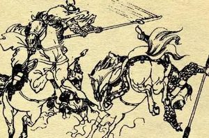 兴唐传第56回：罗士信棍退新文理，王君可刀砍来护儿