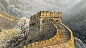 汉兵在城墙周围铺一层细沙，匈奴骑兵见了苦不堪言