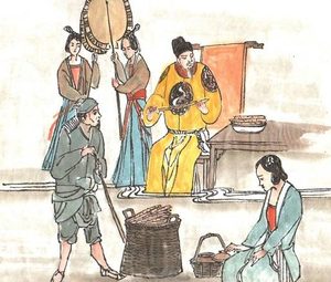 明朝京师任职时，朝廷会发给百官什么食物？