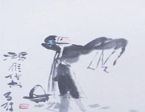 《赋诗》唐代辛弘智所作，描绘出幽居深闺的女子盼望情人归来的心思