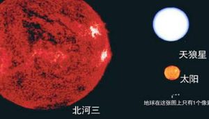 北河三究竟比太阳大多少？其体积大约是太阳的77.4倍