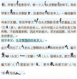 解字：原来这个字是形容头发飘飘的拄杖老人