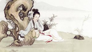 为何古代的仕女图里仕女都是单眼皮美女呢?