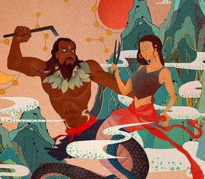 《伏羲女娲图》揭秘：洪荒传说中的玄机与象征