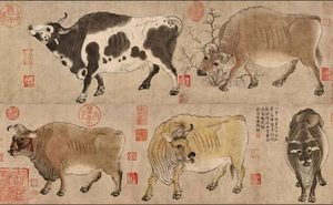 韩滉《五牛图》：田家诗意背后的政治隐喻与农耕关怀