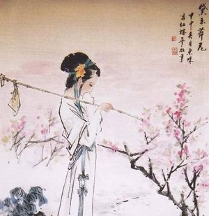 黛玉葬花：大观园中的生命绝唱与情感隐喻