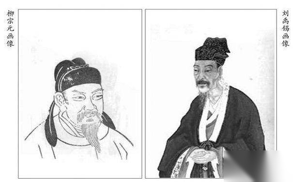 柳宗元与刘禹锡历史图片