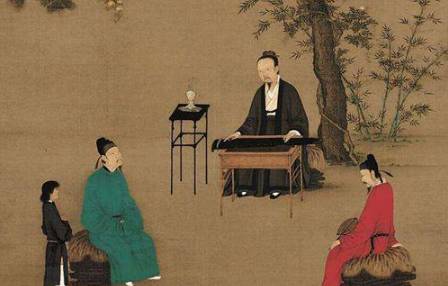 《听琴图》是谁画的?图上的三个人分别是谁?历史图片