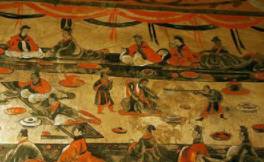 中国古代原来是分食制度的？为什么后来变成了合食制？历史图片
