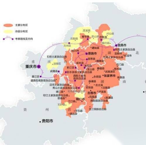 土家族的人口有多少 土家族的分布地在哪里历史图片